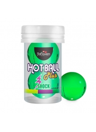 Лубрикант на силиконовой основе Hot Ball Plus с покалывающим эффектом (2 шарика по 3 гр.) - HotFlowers - купить с доставкой в Мытищах