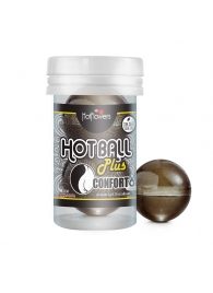 Анальный лубрикант на масляной основе Hot Ball Plus Conforto (2 шарика по 3 гр.) - HotFlowers - купить с доставкой в Мытищах
