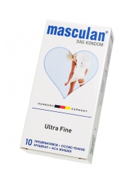 Ультратонкие презервативы Masculan Ultra Fine с обильной смазкой - 10 шт. - Masculan - купить с доставкой в Мытищах