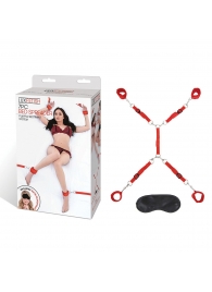 Красная фиксация на матрас Classic Bedspreader - Lux Fetish - купить с доставкой в Мытищах