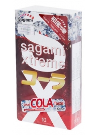 Ароматизированные презервативы Sagami Xtreme COLA - 10 шт. - Sagami - купить с доставкой в Мытищах