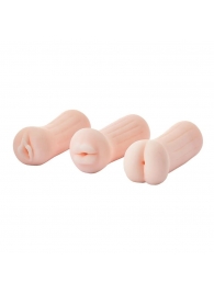 Набор из 3 мастурбаторов The Girl Next Door Tina - Dream Toys - в Мытищах купить с доставкой
