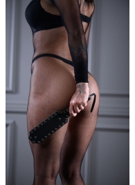 Кожаная шлепалка Sex Game с заклепками - 33 см. - БДСМ Арсенал - купить с доставкой в Мытищах
