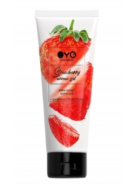 Лубрикант на водной основе OYO Aroma Gel Strawberry с ароматом клубники - 75 мл. - OYO - купить с доставкой в Мытищах