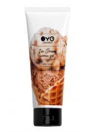 Лубрикант на водной основе OYO Aroma Gel Ice Cream с ароматом пломбира - 75 мл. - OYO - купить с доставкой в Мытищах