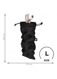 Черный мешочек для хранения игрушек Treasure Bag L - Satisfyer - купить с доставкой в Мытищах