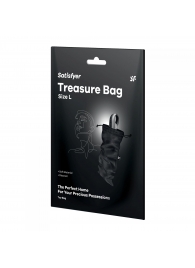 Черный мешочек для хранения игрушек Treasure Bag L - Satisfyer - купить с доставкой в Мытищах