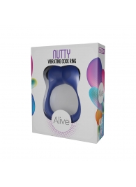 Синее эрекционное виброкольцо Nutty - Adrien Lastic - в Мытищах купить с доставкой