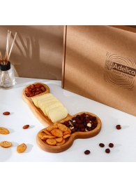 Деревянное блюдо для подачи в форме члена (32,5 х 20 х 1,7 см) - Сима-Ленд - купить с доставкой в Мытищах