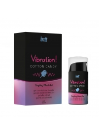 Жидкий вибратор Vibration Cotton Candy с ароматом сахарной ваты - 15 мл. - INTT - купить с доставкой в Мытищах