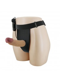 Полый вибрострапон на регулируемых трусиках Draven - 17,5 см. - Baile - купить с доставкой в Мытищах