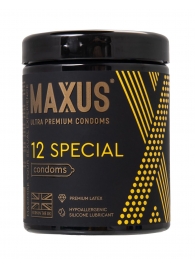 Презервативы с точками и рёбрами MAXUS Special - 12 шт. - Maxus - купить с доставкой в Мытищах