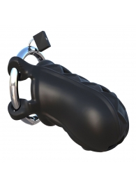 Черный замок верности Extreme Silicone Cock Blocker - Pipedream - купить с доставкой в Мытищах