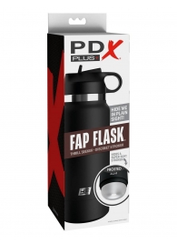 Черный мастурбатор в виде бутылки Fap Flask - Pipedream - в Мытищах купить с доставкой