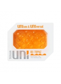 Оранжевый мастурбатор-стимулятор Tenga Uni Topaz - Tenga - в Мытищах купить с доставкой