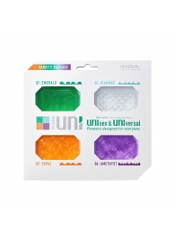 Набор из 4 мастурбаторов-стимуляторов Tenga Uni Variety Pack - Tenga - в Мытищах купить с доставкой