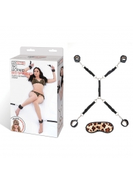 Леопардовая фиксация на матрас для рук и ног Classic Bedspreader - Lux Fetish - купить с доставкой в Мытищах