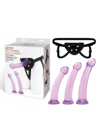 Тренировочный набор с тремя насадками Pegging Training Set - Lux Fetish - купить с доставкой в Мытищах
