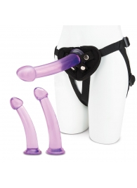 Тренировочный набор с тремя насадками Pegging Training Set - Lux Fetish - купить с доставкой в Мытищах