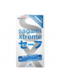 Презервативы Sagami Xtreme Ultrasafe с двойным количеством смазки - 10 шт. - Sagami - купить с доставкой в Мытищах