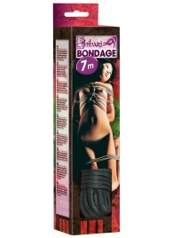 Чёрная веревка для связывания - 700 см. - Orion - купить с доставкой в Мытищах