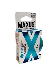 Презервативы Maxus G spot с двойной спиралью - 3 шт. - Maxus - купить с доставкой в Мытищах