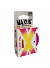 Ароматизированные презервативы Maxus Exotic Mix - 3 шт. - Maxus - купить с доставкой в Мытищах