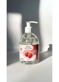 Лубрикант на водной основе Love Protection Raspberry с ароматом малины - 300 мл. - Lola Games - купить с доставкой в Мытищах