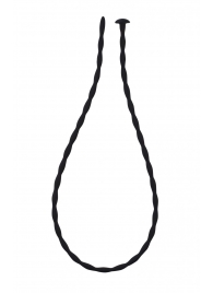 Черный уретральный массажер Glide Medium - 30 см. - Lola Games - купить с доставкой в Мытищах