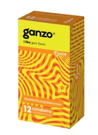 Ароматизированные презервативы Ganzo Juice - 12 шт. - Ganzo - купить с доставкой в Мытищах