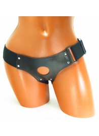 Трусики для страпона коричневого цвета - БДСМ Арсенал - купить с доставкой в Мытищах