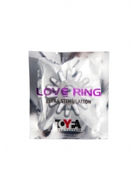 Прозрачное гелевое эрекционное кольцо с шипиками - Toyfa Basic - в Мытищах купить с доставкой