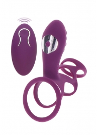 Фиолетовая эрекционная вибронасадка Halo Halo C-Ring Sleeve - Toy Joy - в Мытищах купить с доставкой
