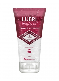 Интимный гель-смазка на водной основе Lubrimax Magic Cherry - 75 мл. - ИнтелБИО - купить с доставкой в Мытищах