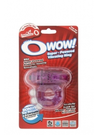 Фиолетовое эрекционное виброкольцо OWOW PURPLE - Screaming O - в Мытищах купить с доставкой