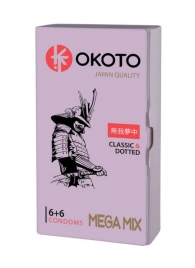 Презервативы OKOTO Mega Mix - 12 шт. - Sitabella - купить с доставкой в Мытищах