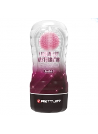 Прозрачный текстурированный мастурбатор Vacuum Cup Masturbator Black Hole - Baile - в Мытищах купить с доставкой