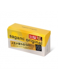 Презервативы увеличенного размера Sagami Original 0.02 XL-size - 12 шт. - Sagami - купить с доставкой в Мытищах