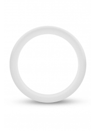 Белое люминесцентное эрекционное кольцо Silicone Glo Cock Ring - Blush Novelties - в Мытищах купить с доставкой