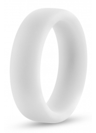 Белое люминесцентное эрекционное кольцо Silicone Glo Cock Ring - Blush Novelties - в Мытищах купить с доставкой