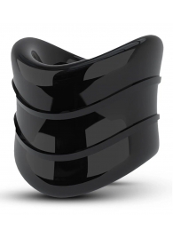 Черное эрекционное кольцо на мошонку Beef Ball Stretcher Snug X Long - Blush Novelties - в Мытищах купить с доставкой