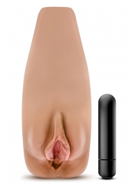 Маструбатор-вагина с вибрацией Soft   Wet Renata Realistic Tan Masturbator - Blush Novelties - в Мытищах купить с доставкой