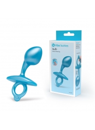 Голубая анальная пробка для массажа простаты Bulb Silicone Prostate Plug - 10,7 см. - b-Vibe - в Мытищах купить с доставкой