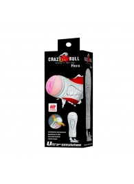 Мастурбатор-вагина Flora White с присоской и 12 режимами вибрации - Baile - в Мытищах купить с доставкой