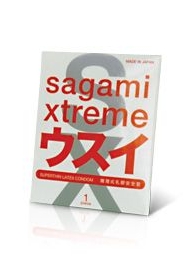 Ультратонкий презерватив Sagami Xtreme SUPERTHIN - 1 шт. - Sagami - купить с доставкой в Мытищах