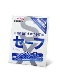 Презерватив Sagami Xtreme Ultrasafe с двойным количеством смазки - 1 шт. - Sagami - купить с доставкой в Мытищах