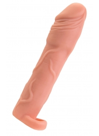 Телесная удлиняющая насадка с подхватом - 19 см. - ToyFa - в Мытищах купить с доставкой