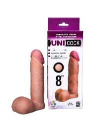 Фаллическая насадка для страпона UNICOCK 8  - 20 см. - LOVETOY (А-Полимер) - купить с доставкой в Мытищах