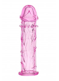 Розовая насадка фаллической формы - 12,5 см. - A-toys - в Мытищах купить с доставкой