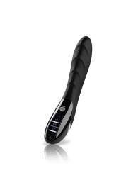 Вибратор с электростимуляцией Sizzling Simon Black Edition - 27 см. - MyStim - купить с доставкой в Мытищах
